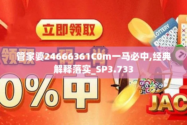 管家婆24666361C0m一马必中,经典解释落实_SP3.733