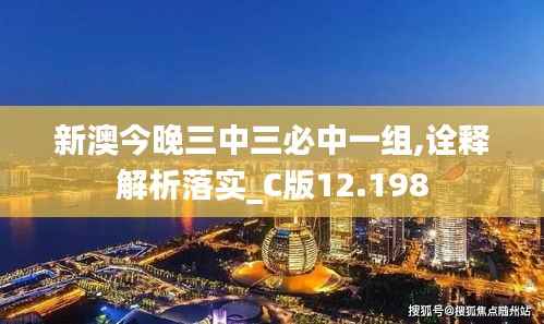 新澳今晚三中三必中一组,诠释解析落实_C版12.198