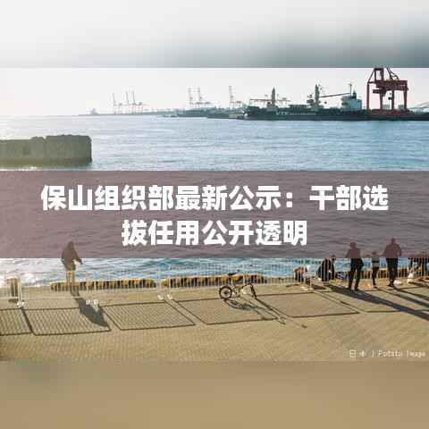 保山组织部最新公示:干部选拔任用公开透明