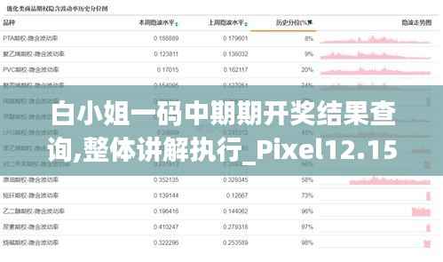 白小姐一码中期期开奖结果查询,整体讲解执行_Pixel12.155