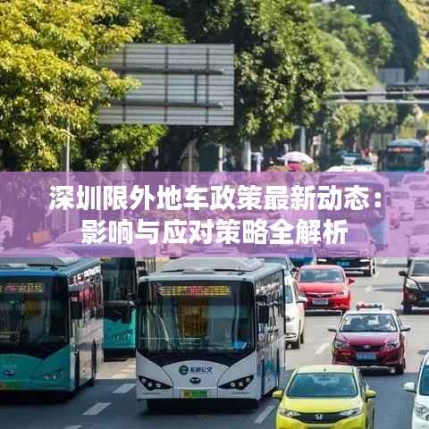 深圳限外地车政策最新动态:影响与应对策略全解析