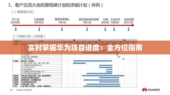 实时掌握华为项目进度：全方位指南