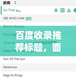 百度收录推荐标题，面筋哥的音乐网络之旅，音乐与网络的完美交融探索